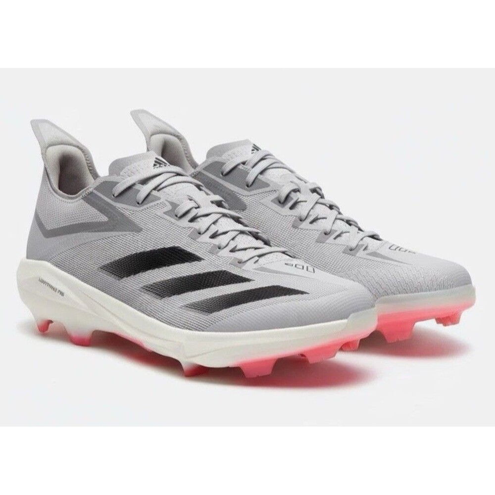 Adizero Electric+  Baseball Cleats Men’s Size 12.5 Gray And Pink New